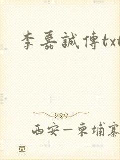 李嘉诚传txt