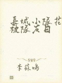 长城小队花木兰被队友日