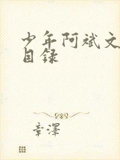 少年阿斌文说读目录