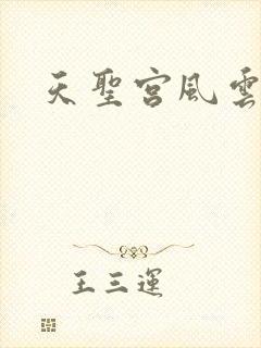 天圣宫风云录
