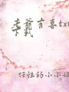 老爷有喜txt下载