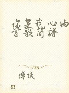 你是我心内的一首歌简谱