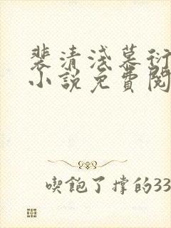 裴清浅慕衍之的小说免费阅读无弹窗