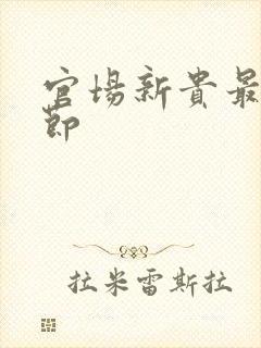 官场新贵最新章节