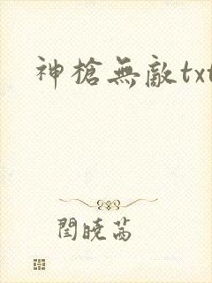 神枪无敌txt