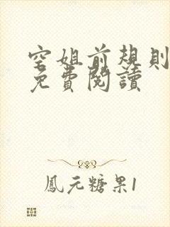 空姐前规则小说免费阅读