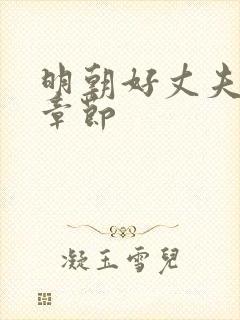 明朝好丈夫最新章节