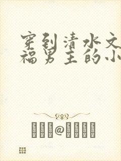 穿到清水文里造福男主的小说