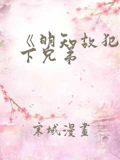 《明知故犯》年下兄弟