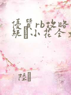 优质rb攻略系统寀小花全文免费阅读