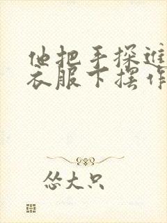 他把手探进我的衣服下摆作文