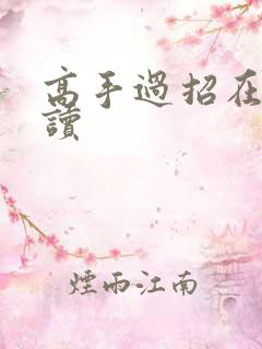 高手过招在线阅读