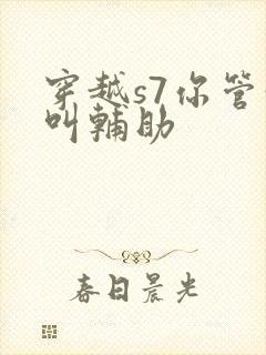 穿越s7你管这叫辅助