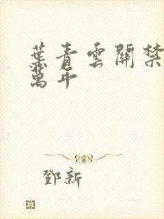 叶青云关禁闭一万年