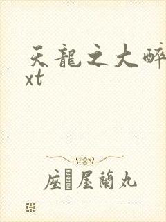 天龙之大醉侠txt