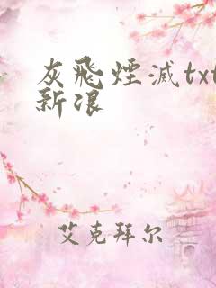 灰飞烟灭txt新浪