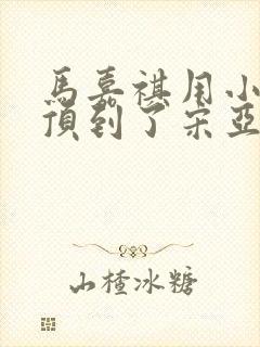 马嘉祺用小小马顶到了宋亚轩