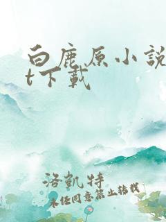 白鹿原小说txt下载