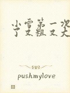 小雪第一次尝到了又粗又大视频