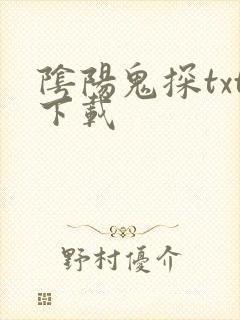 阴阳鬼探txt下载