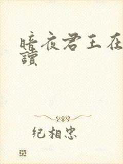 暗夜君王在线阅读