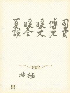 夏暖暖傅司寒小说全文免费阅读