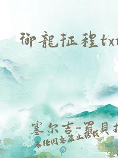 御龙征程txt