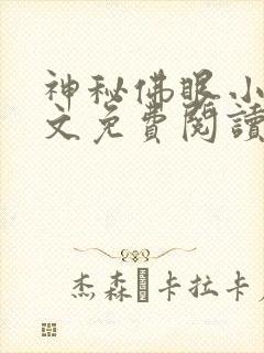 神秘佛眼小说全文免费阅读