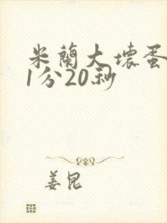 米兰大坏蛋真空1分20秒