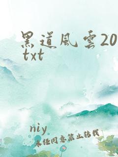 黑道风云20年 txt