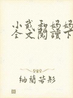 小武和妈妈续集全文阅读下载
