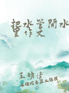 把水管开水放B里作文