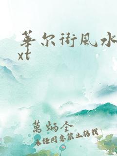 华尔街风水师txt