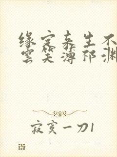 缘定来生不相负云笑薄祁渊