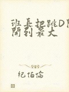 班长把跳D开关开到最大