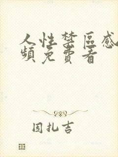 人性禁区感人视频免费看