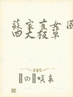 苏家有女 国防四大校草