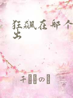 狂飙在哪个台播出