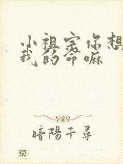 小祖宗你想要了我的命嘛