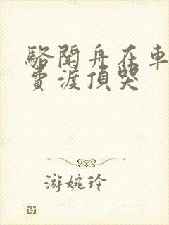 骆闻舟在车里把费渡顶哭