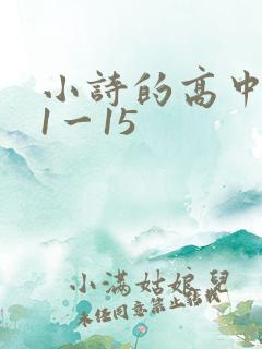 小诗的高中日记1一15