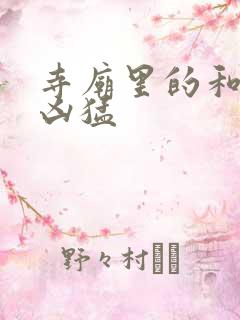 寺庙里的和尚很凶猛