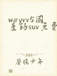 weyvv5国产的suv免费