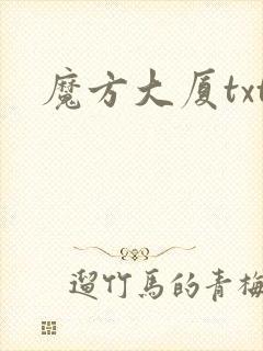 魔方大厦txt