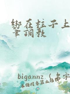 绑在柱子上用毛笔调教