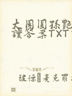 大团圆孙艳梅阅读答案TXT下载