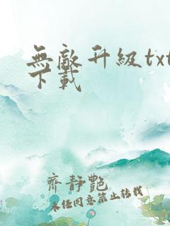 无敌升级txt下载