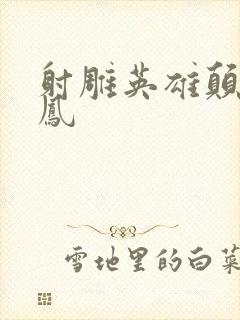 射雕英雄颠倒鸾凤