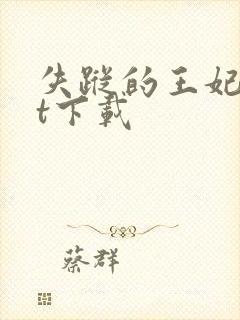 失踪的王妃txt下载