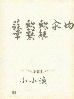 苏软软汆肉的日常系统